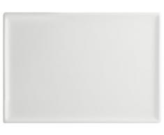 H+H Tafel Hotelware Teller eckig, 26 x 16.5, Porzellan, Weiß, 26 x 17 x 2 cm