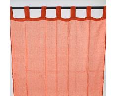 Thedecofactory Premium Vorhang mit Schlaufen (110Â x 250Â cm) United United orange Stil: