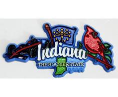 Indiana State Elements Kühlschrank Collectible Souvenir Magnet