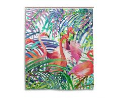 Mr.XZY Yoga-Duschvorhang für Badezimmer, süßes Tiermotiv, Polyester, wasserdicht, individueller Duschvorhang mit 12 Haken, Set Dekor 152,4 x 182,9 cm 2010735 60x72 2010741