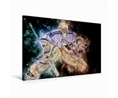 Calvendo Premium Textil-Leinwand 120 cm x 80 cm quer Eishockey | Wandbild, Bild auf Keilrahmen, Fertigbild auf echter Leinwand, Leinwanddruck