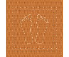 Meusch 4388488005 Wanneneinlage Foot, 36 x 72 cm, orange