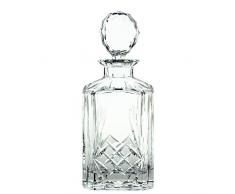 Cristal de Bohemia Böhmischen Glas Likörflasche Azalea oder Whisky, Glas, 10 x 10 x 24 cm