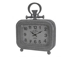 AB A & B 22,9 x 7,6 x 29,2 cm Tisch Uhr, Grau, Hochformat