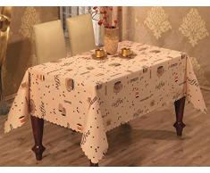 Ponje Tischdecke aus Leinen für Küche und Kaffeetisch. Moderne, erschwingliche Dekoration für Ihr Zuhause. In verschiedenen Formen und Größen erhältlich. Rectangle/Oblong, 60W x 86L Blau mit Paisley-Muster