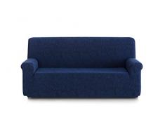Blindecor Goya Schutzhülle aus elastischem Sofa 2 Sitzer, Stoff, Blau, 90 x 130 x 100 cm