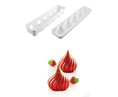 silikomart Silikonform, Silikon, weiß, 30cm x 17,5cm