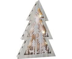 Small Foot Weihnachtsbeleuchtung, Holz, weiß, 33 x 6.5 x 48 cm