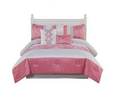 Project Generation YMZ005926 Schmusetuch Blüte, 7-teilig, Coral/Ivory, Queen