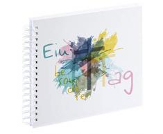 Hama Spiral-Album zur Kommunion, 28x24cm, Ein besonderer Tag (Konfirmation-/Kommunionalbum, 50 weiße, leere Seiten, für max. 100 Fotos in 10x15) Gästebuch, Erinnerungsalbum bunt/weiß