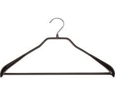 Mawa Kleiderbügel Wear Damen 42 cm Premium Aufhängung, 25-er Pack, Schwarz