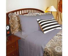 Premium Tencel Spannbetttuch Set by DTY Bettwäsche, 4-teiliges Bett-Set ist aus 100% Tencel, bequem, weich, seidig und umweltfreundlich, grau, Queen