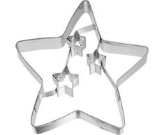 Birkmann 1010708910 Ausstechform Weihnachtsstern 10,5 cm, Kunststoff, Grau, 5 x 3 x 2 cm