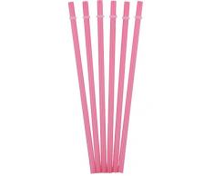 Tiki Becher Trinkhalme 6 Stück | wiederverwendbar BPA-frei | passt Tervis, Signature & anderen Tumbler Marken Trinkhalme rose