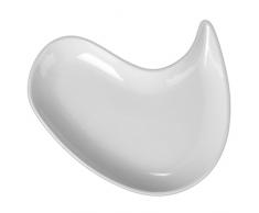 Holst Porzellan YY 021 Teller flach 27 cm Ying Yang halbe Portion, weiÃ, 27.7 x 24.3 x 3.2 cm