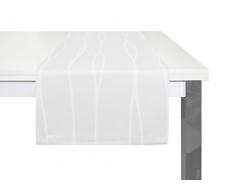 Wirth Tischläufer Dallas, Polyacryl, Weiß, 40 x 150 cm