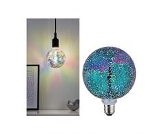 Paulmann 28749 LED Lampe Miracle Mosaic G125 Globe 5 Watt dimmbar Leuchtmittel Multicolor effizientes Licht Warmweiß 2700 K E27