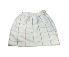 Buscher 201710-100 Saunakilt mit Klettverschluss Unisex / 60 x 140 cm/Baumwoll Jacquard garngefärbt/weiß kariert