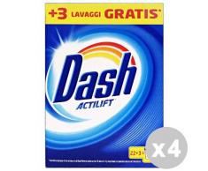 DASH Set 4 Waschmittel Waschmaschine Staub 22 + 3 Wäschen klassisch