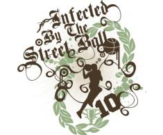 Indigos 4051719853346 Wandtattoo ME222 Ornament Basketball-Team 80 x 77 cm