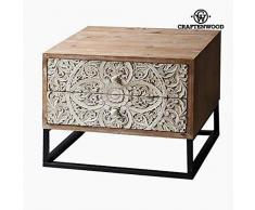 BigBuy Home Nachttisch, 40 x 53 x 65 cm, MDF, mehrfarbig, Einheitsgröße