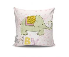 Kissy Dekokissen, Baumwolle, Mehrfarbig, 45 x 45 cm