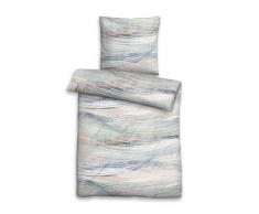 biberna 0003626 Feinbiber Komfort Bettwäsche Garnitur mit Kopfkissenbezug (Baumwolle) 1x 155x220 cm + 1x 80x80 cm, cyclam