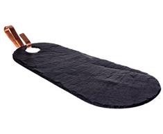 The Just Slate Company Tropfen hängen Servierbrett mit Kupfer Haken