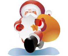 Indigos 4051719803839 Wandtattoo ME058 Winter Weihnachtsmann Schnee Feier Party 60 x 56 cm