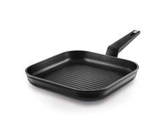 Castey tt-g27 Grillpfanne eckig – Auflaufform rechteckig, Grillpfanne, schwarz, Aluminium, 270 mm, 270 mm