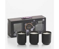 RITZENHOFF Aroma Naturals Noir 3er Set Kerzen, Sandalwood & Jasmine, in Geschenkverpackung