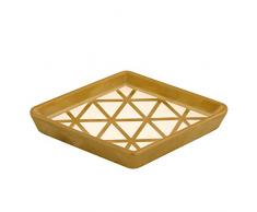 Karma Geschenke Gold Rush Diamant Schmuckkästchen Tablett, Cremefarben