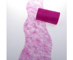 Deko AS GmbH Sizoflor Tischband Wellenschnitt pink ca. 12,5 cm Rolle 25 Meter 60W 019-R