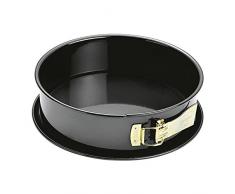 Dr. Oetker Springform Ø 24 cm BACK-LIEBE EMAILLE, Backform mit schnitt- & kratzfestem Flachboden mit Emaille-Versiegelung, runde Kuchenform mit Ring aus Stahlblech (Farbe: Blau), Menge: 1 Stück