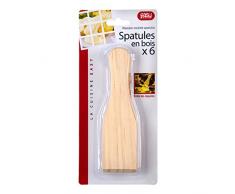 Easy Make ku6166 Pfannenwender Raclette Holz beige 15 x 4 x 0,40 cm