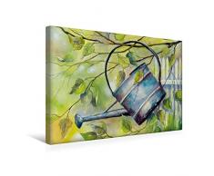 Premium Textil-Leinwand 45 x 30 cm Quer-Format Gießkanne | Wandbild, HD-Bild auf Keilrahmen, Fertigbild auf hochwertigem Vlies, Leinwanddruck von Jitka Krause