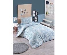 EnLora Home Tagesdecke XXL Blue Cream, 155 x 220 cm, 2 Einheiten