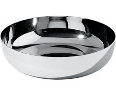 Alessi Salatschüssel, Edelstahl, Silber, 17.3 x 25 x 36 cm