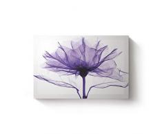 Kunstdrucke auf Leinwand, Wandkunst, Büro, Heimdekoration, Mode, Roter Wald, Ölgemälde, Galeriepapier gespannt auf Holzrahmen, fertig zum Aufhängen, 24¡Á36 Inch Purple Romantic Flowerall8980