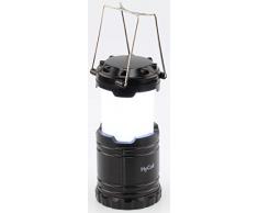 HyCell LED-Campinglampe CL30 / Batteriebetriebene Laterne in Schwarz / Handliche Leuchte mit blendfreier Ausleuchtung / Ideal für Festivals, Camping, Angeln, Wandern, Lesen, Garten oder Notfallleuchte