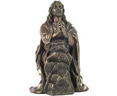 Unbekannt Statue Jesus betet im Garten von Gethsemane, 19 cm, bronzefarben
