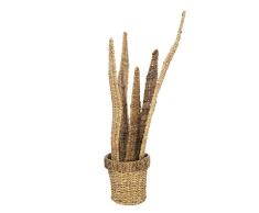 Bloomingville Kunstpflanze, handgewebt, Abaca und Seegras, 66 cm, Braun