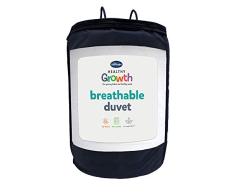 Silentnight Healthy Growth Bettdecke, 10,5 Tog, atmungsaktiv, Einzelbett, 135 x 200 cm, Weiß