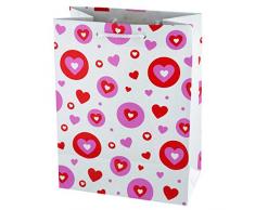 StealStreet SS-KI-BH433 Geschenktüte, Herzmotiv, mittelgroß