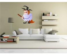 Indigos KAR-Wall-WITCH-012-66 Wandtattoo Witch - Hexe 12 - Halloween - Wandaufkleber 66 x 70 cm