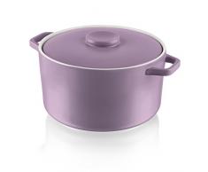 Fearne von Swan groß rund Auflaufform aus Steingut, Keramik, Lily, 25,5 x 31 x 14,2 cm