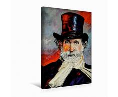 CALVENDO Premium Textil-Leinwand 30 cm x 45 cm hoch EIN Motiv aus dem Kalender Pop Komponisten Art Famous | Wandbild, Bild auf Keilrahmen, Fertigbild auf echter Leinwand, Leinwanddruck Kunst Kunst