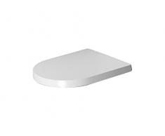 Duravit 0020110000 WC-Sitz ME by Starck Compact ohne Absenkautomat, Scharniere, Edelstahl/weiÃ