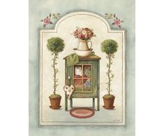 Frame USA Pitcher of Flowers-LISAUD48631 by Lisa Audit in a Un (Print Only) Druck, 14.25 x 11.25