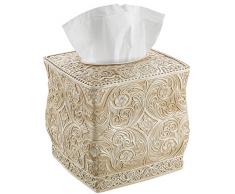Taschentuchspender, dekorativ, quadratisch beige